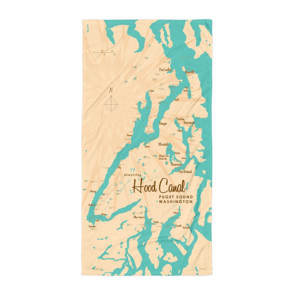 Hood Canal Washington Beach Towel