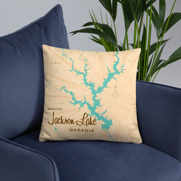Jackson Lake Georgia Pillow