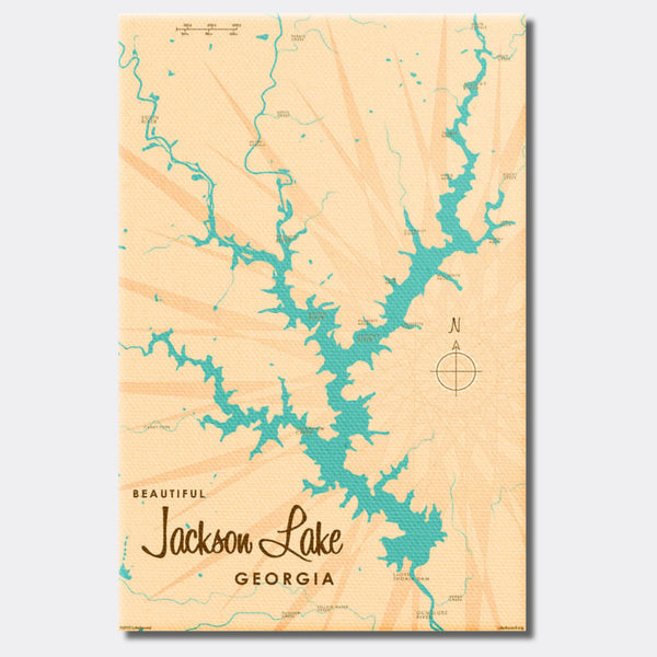 Jackson Lake Georgia, Canvas Print