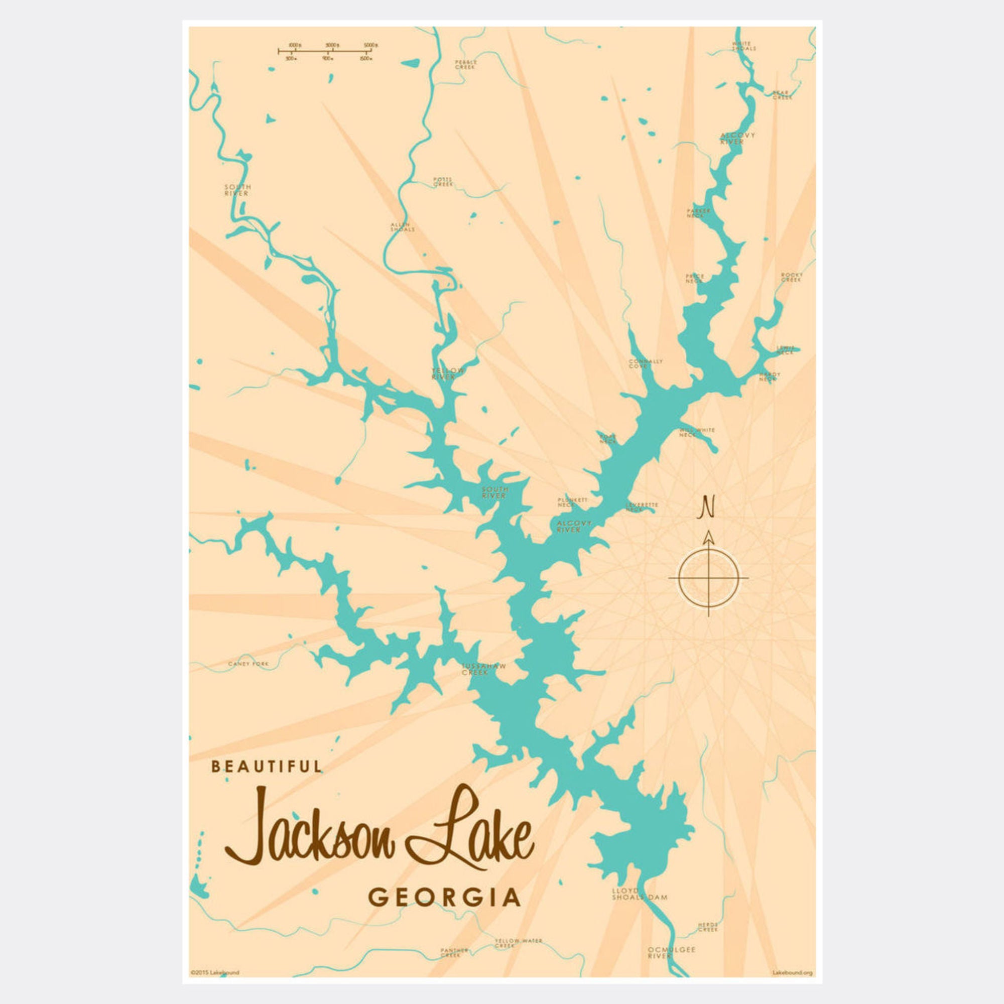 Jackson Lake Georgia, Paper Print