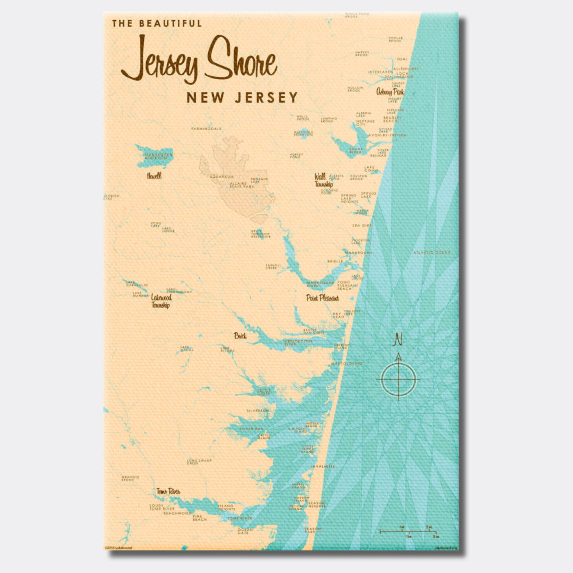 Jersey Shore New Jersey, Canvas Print