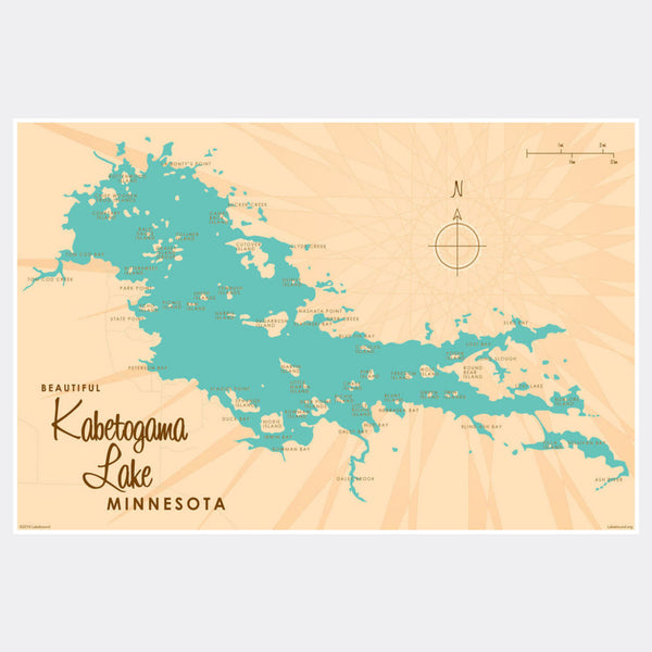 Kabetogama Lake Minnesota, Paper Print