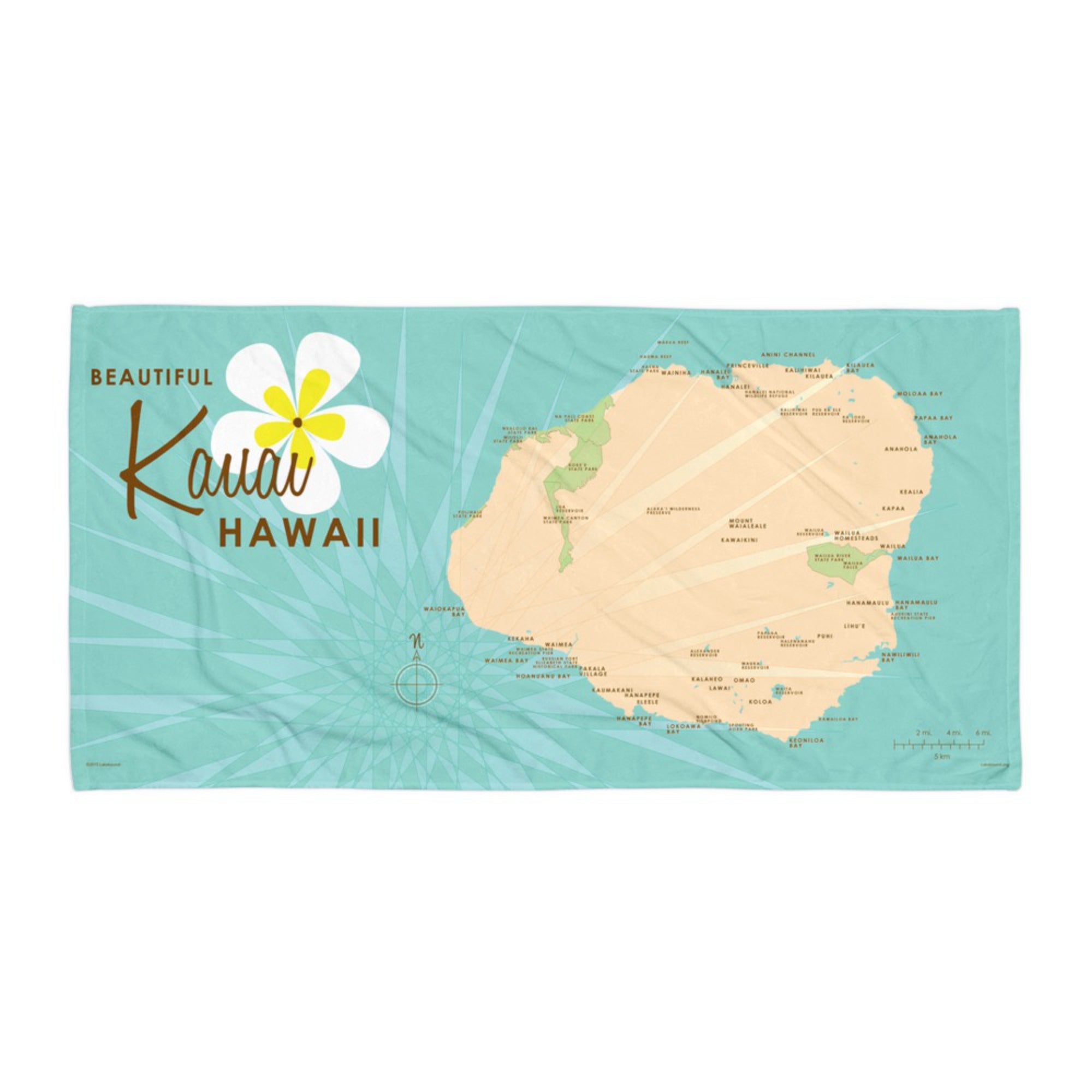 Kauai Hawaii Beach Towel