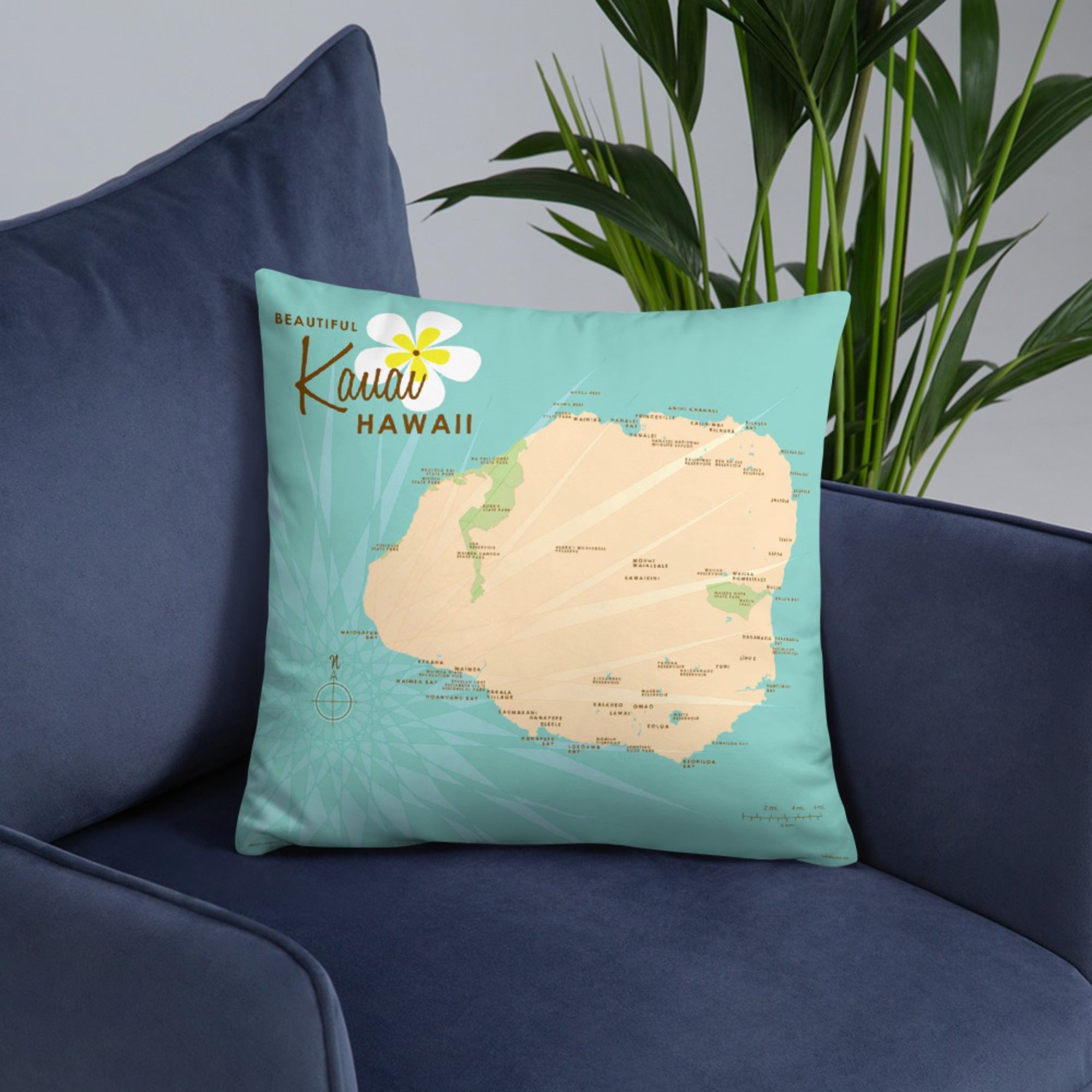 Kauai Hawaii Pillow