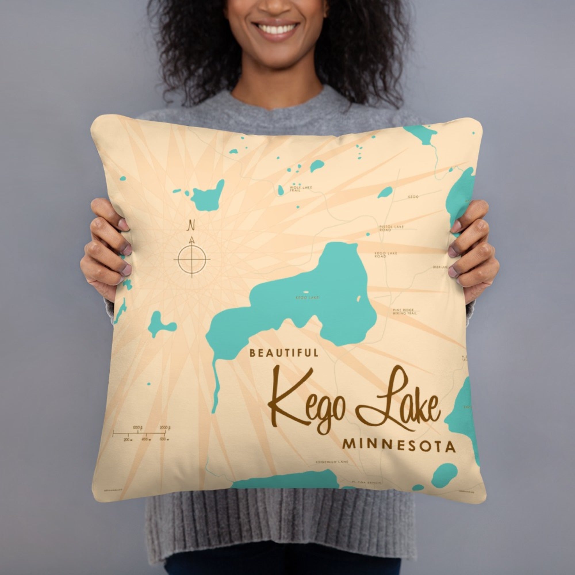 Kego Lake Minnesota Pillow