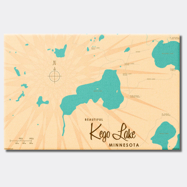 Kego Lake Minnesota, Canvas Print