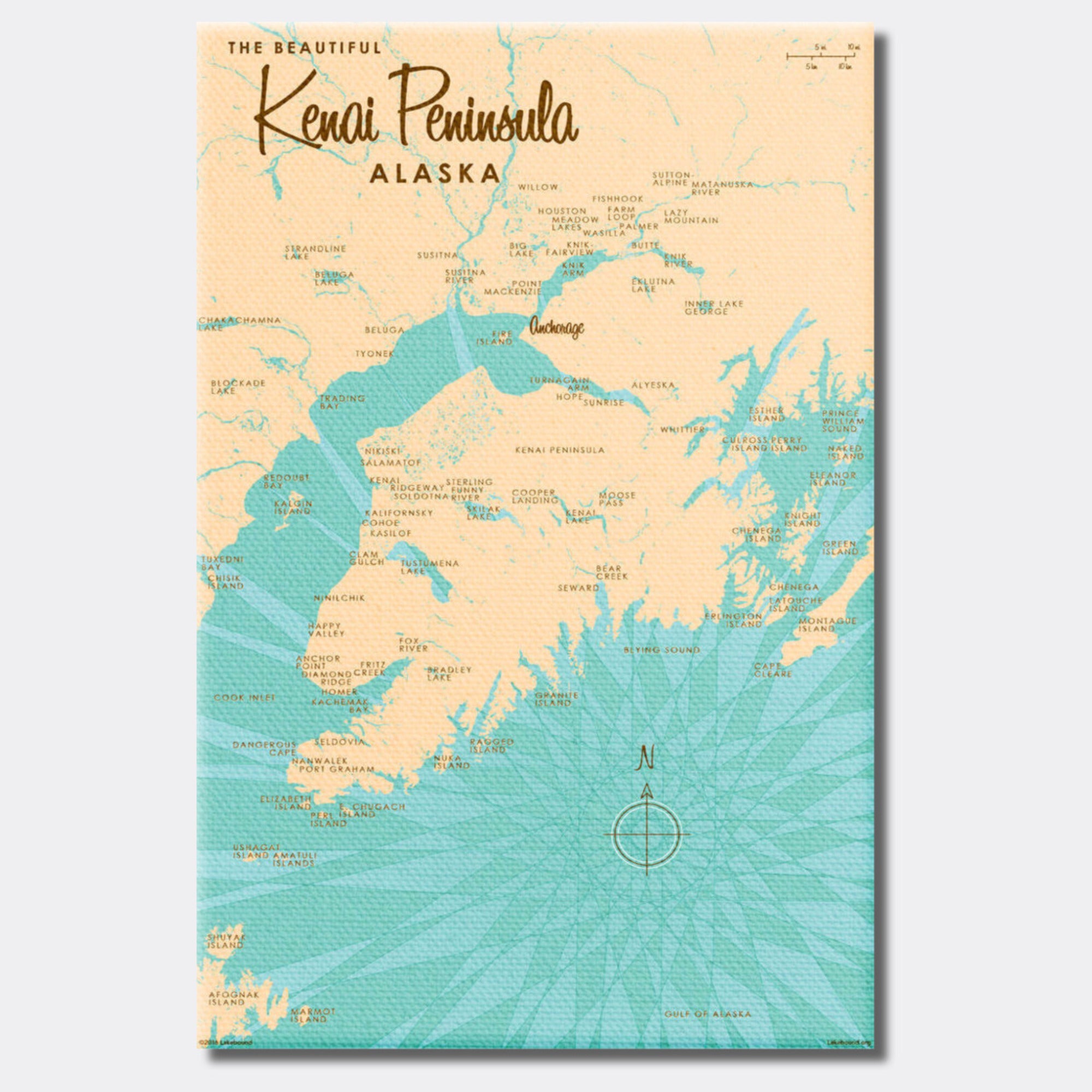 Kenai Peninsula Alaska, Canvas Print