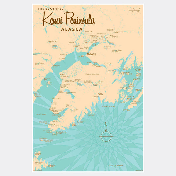 Kenai Peninsula Alaska, Paper Print