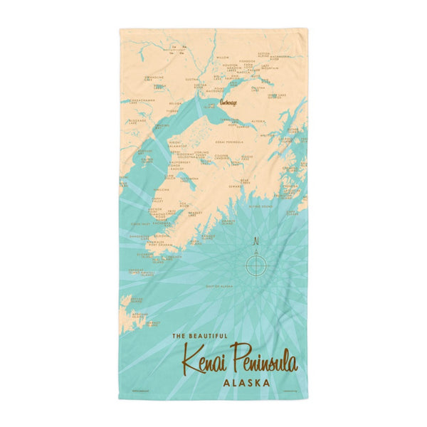 Kenai Peninsula Alaska Beach Towel