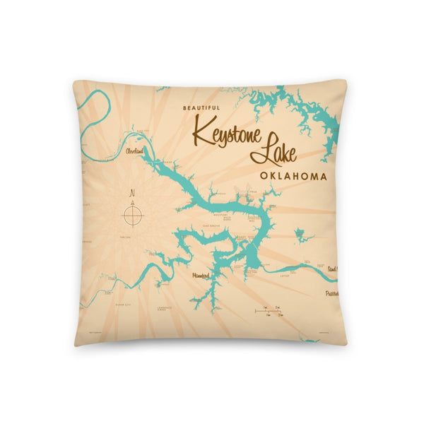 Keystone Lake Oklahoma Pillow
