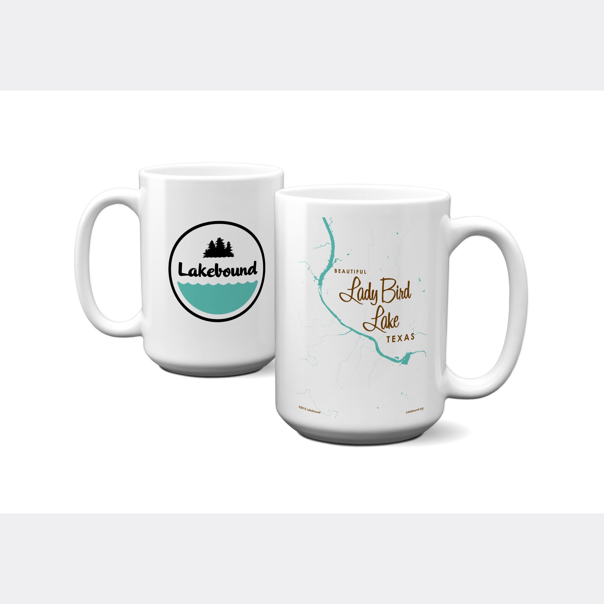 Lady Bird Lake Texas, 15oz Mug