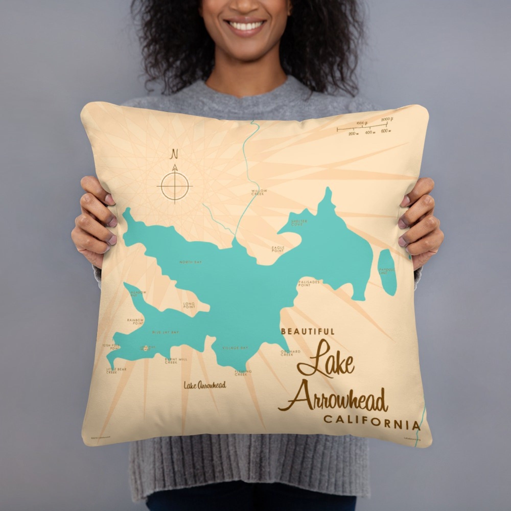 Lake Arrowhead California Pillow
