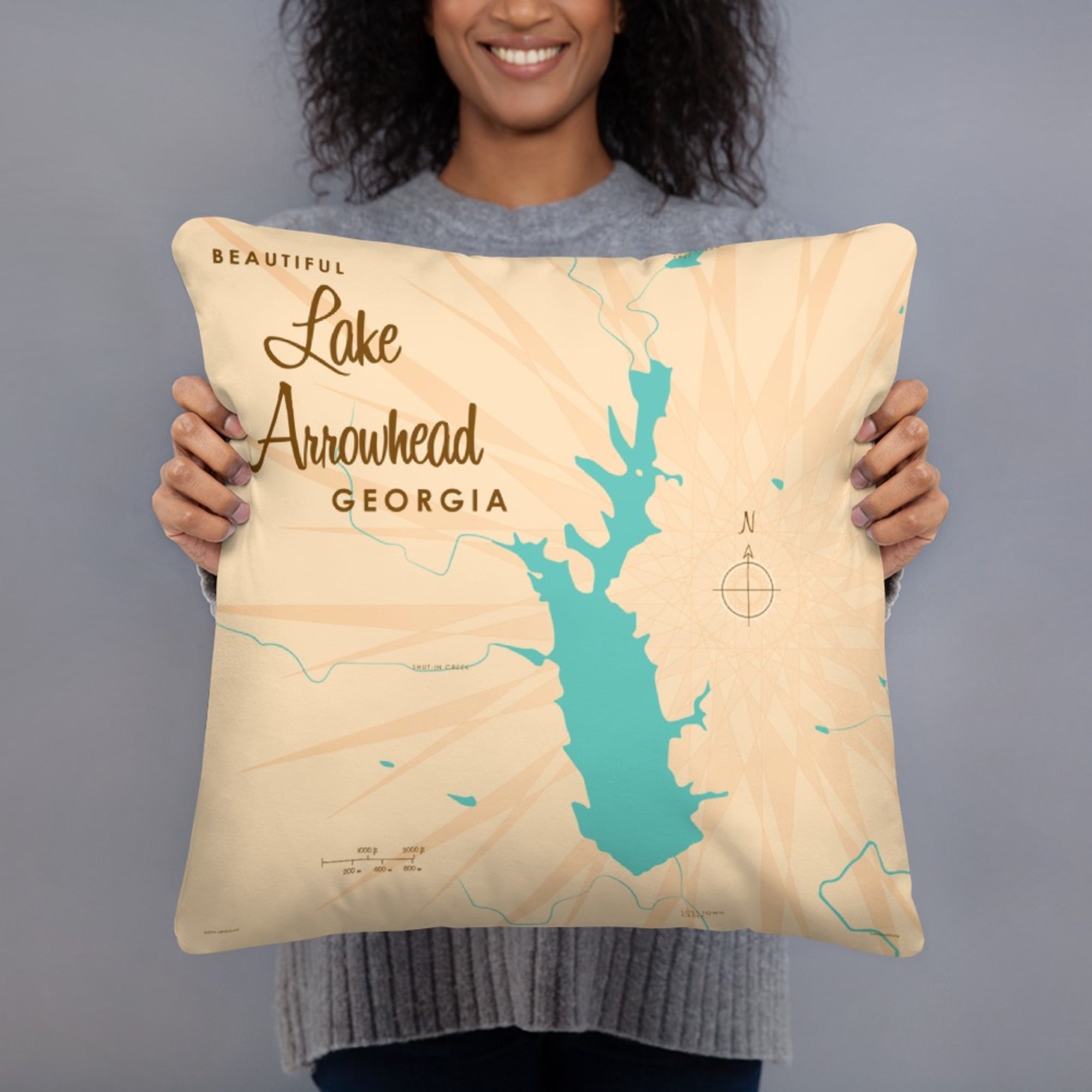 Lake Arrowhead Georgia Pillow