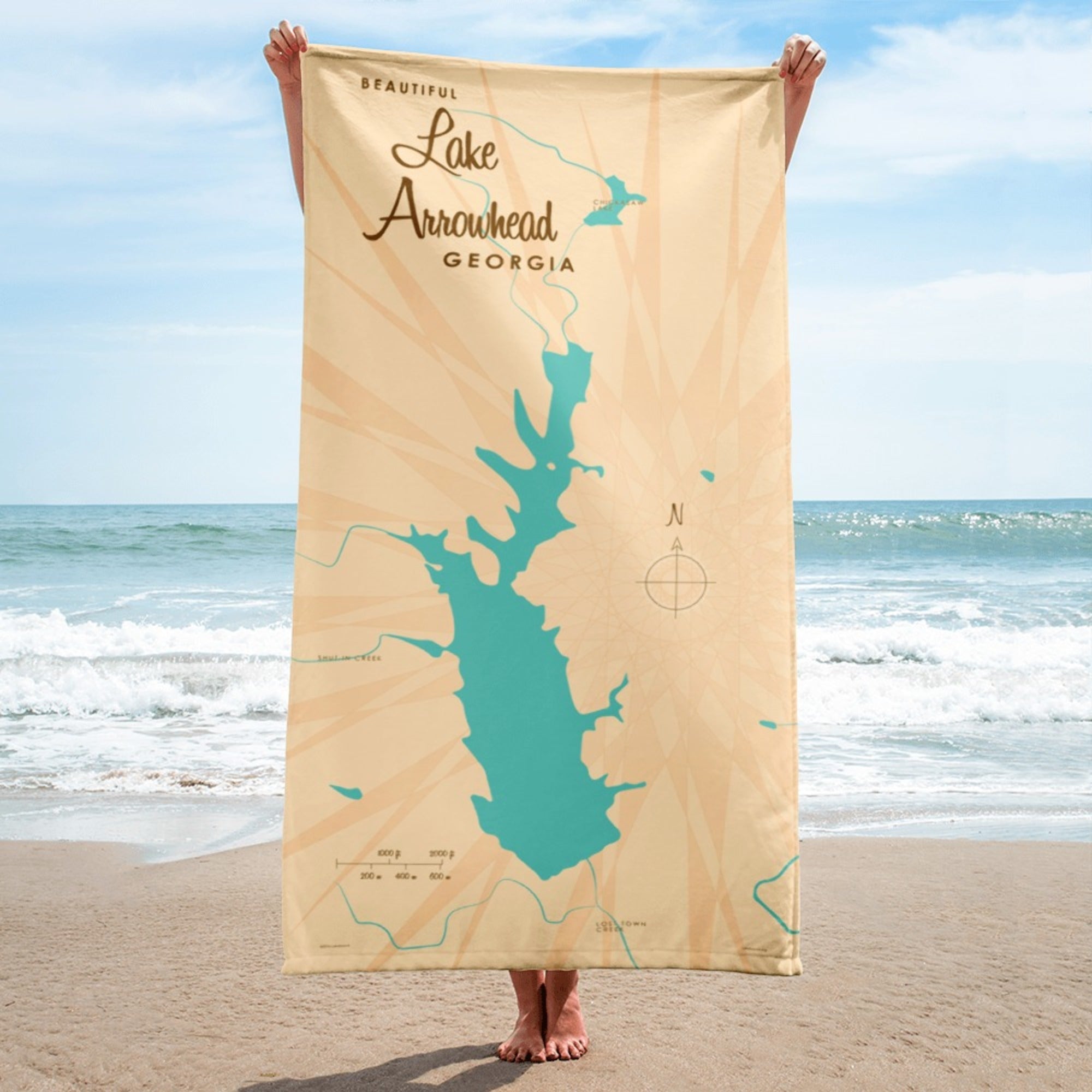 Lake Arrowhead Georgia Beach Towel