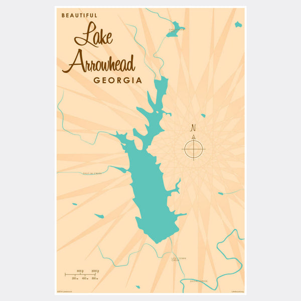 Lake Arrowhead Georgia, Paper Print