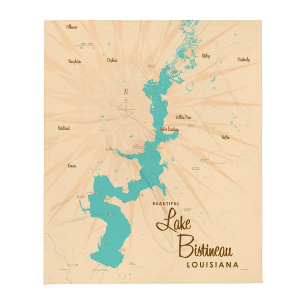 Lake Bistineau Louisiana Throw Blanket