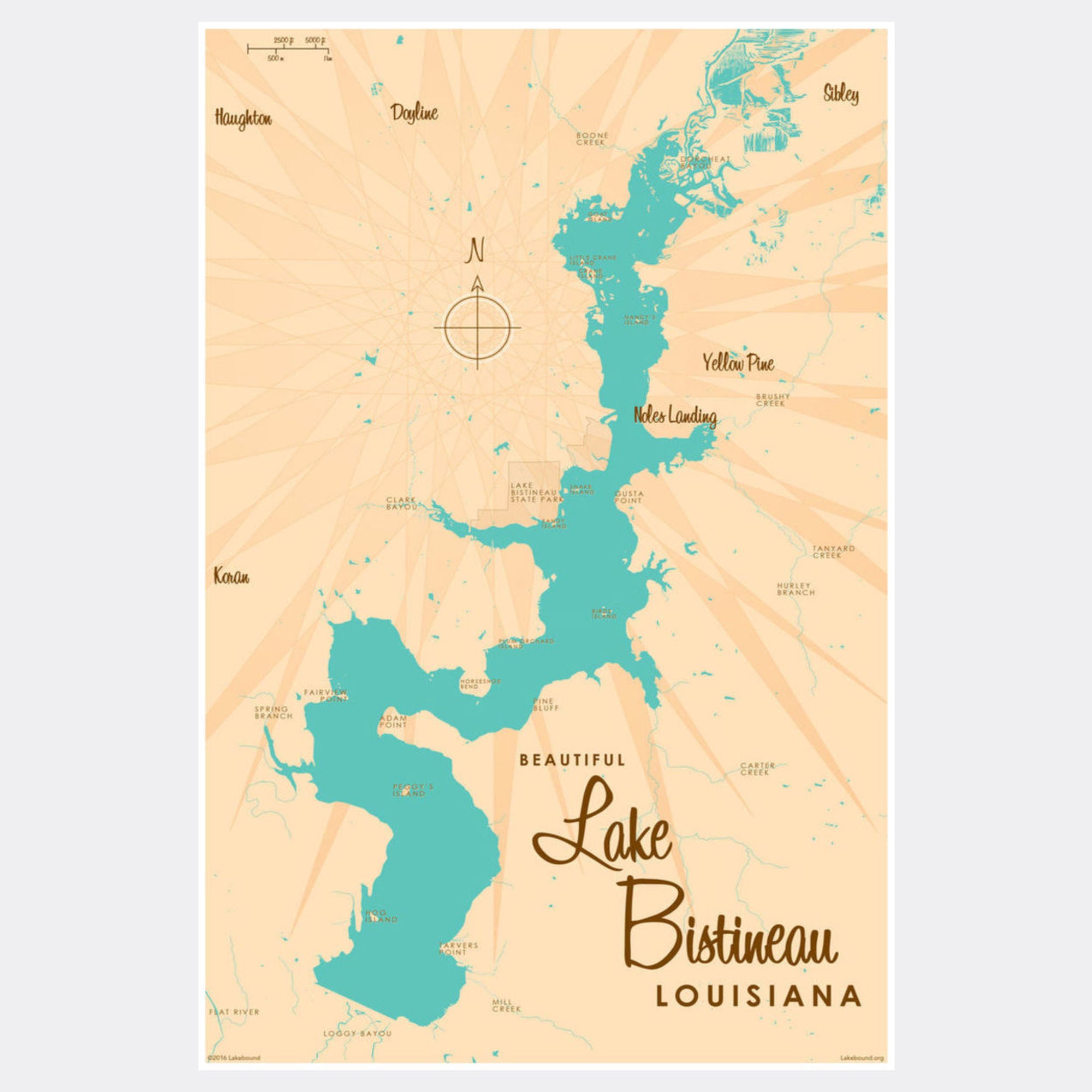 Lake Bistineau Louisiana, Paper Print