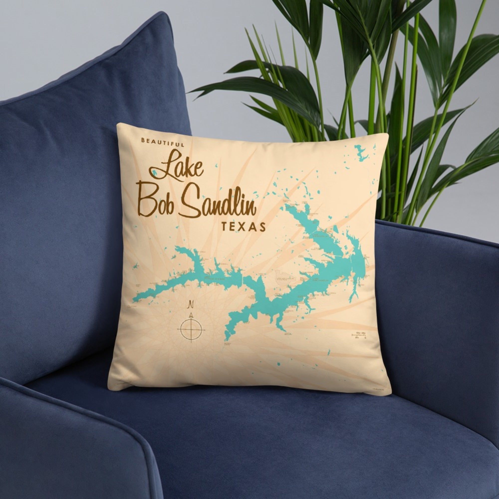 Lake Bob Sandlin Texas Pillow