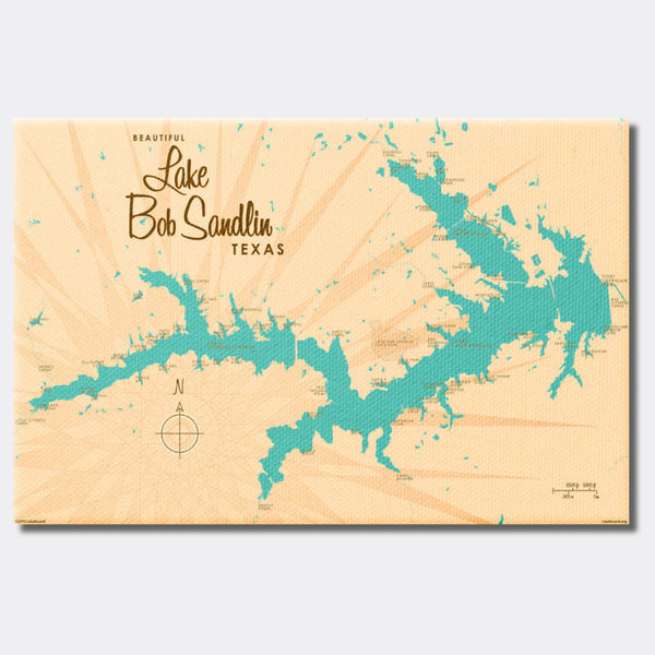 Lake Bob Sandlin Texas, Canvas Print