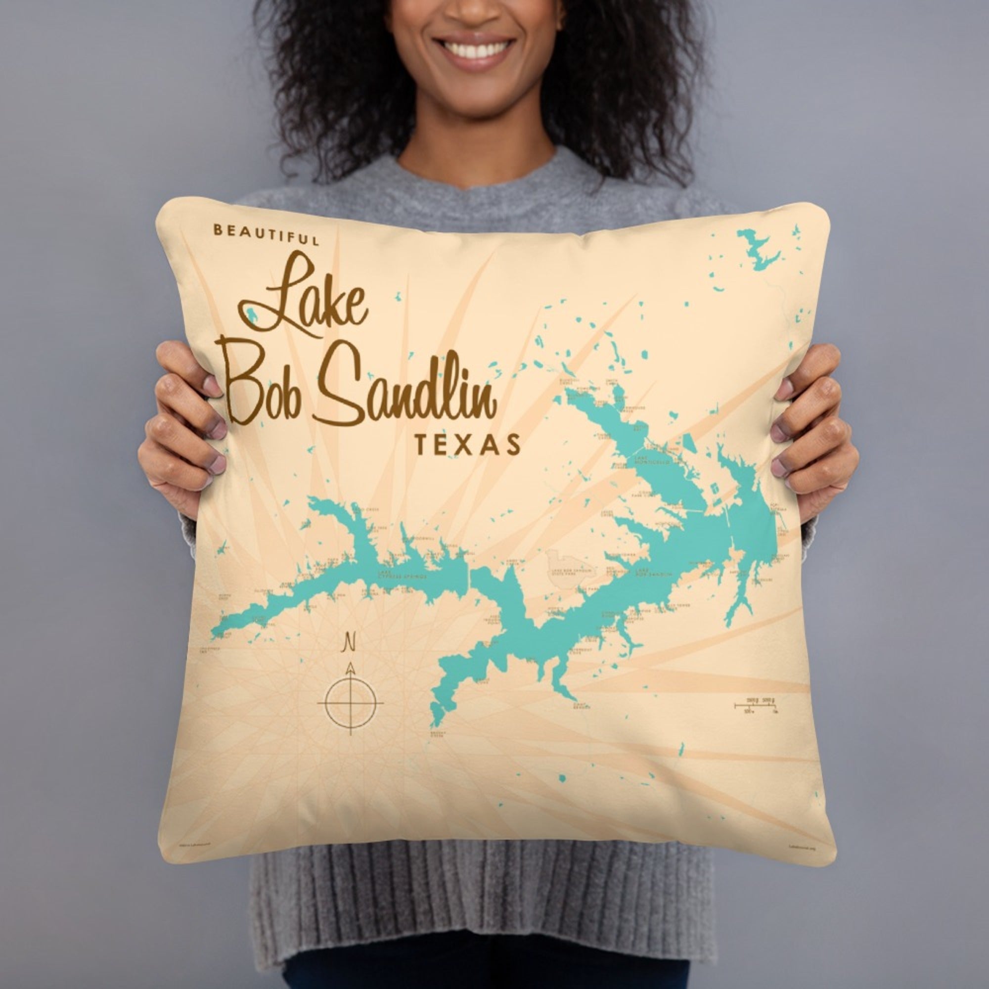 Lake Bob Sandlin Texas Pillow