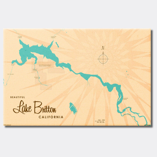 Lake Britton California, Canvas Print