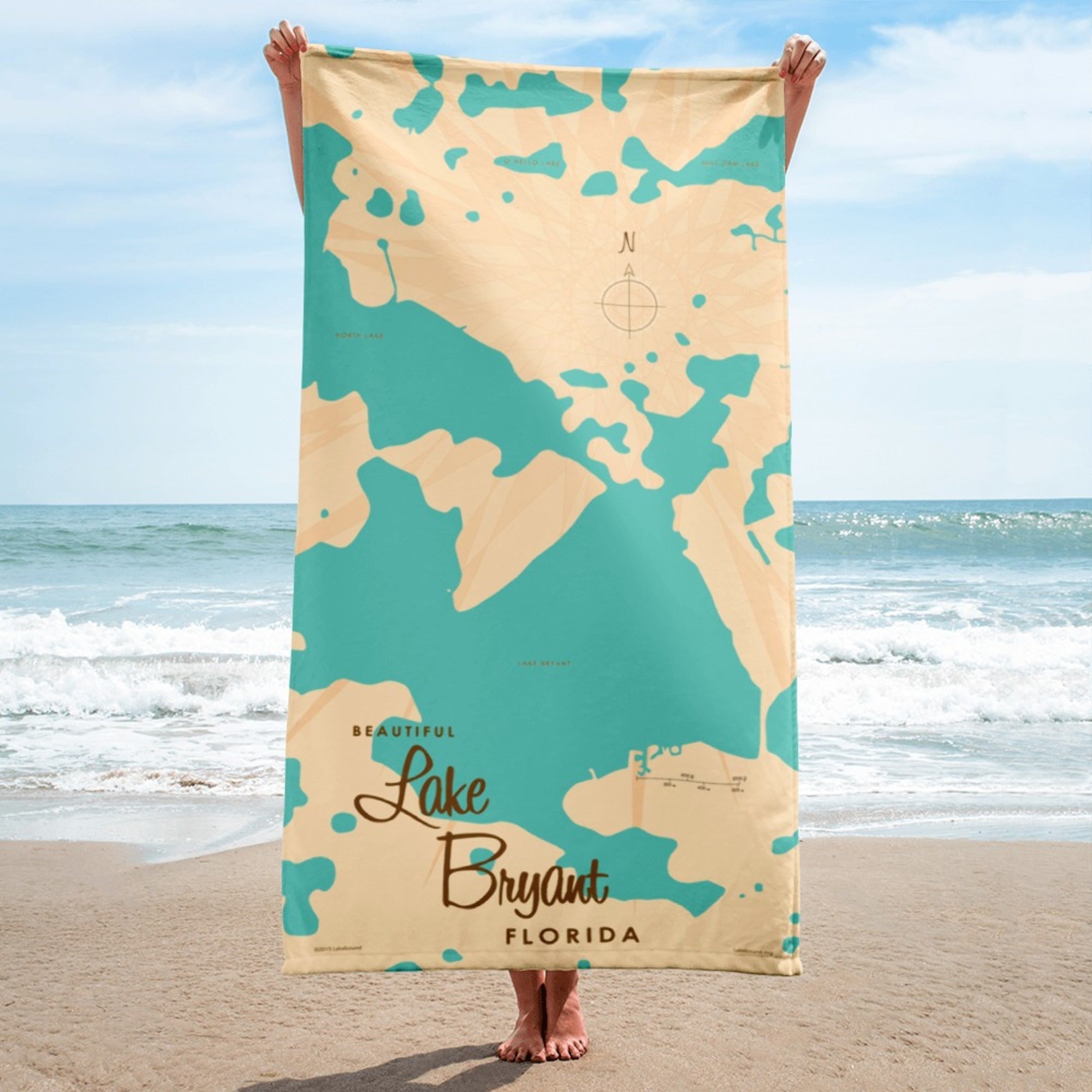 Lake Bryant Florida Beach Towel