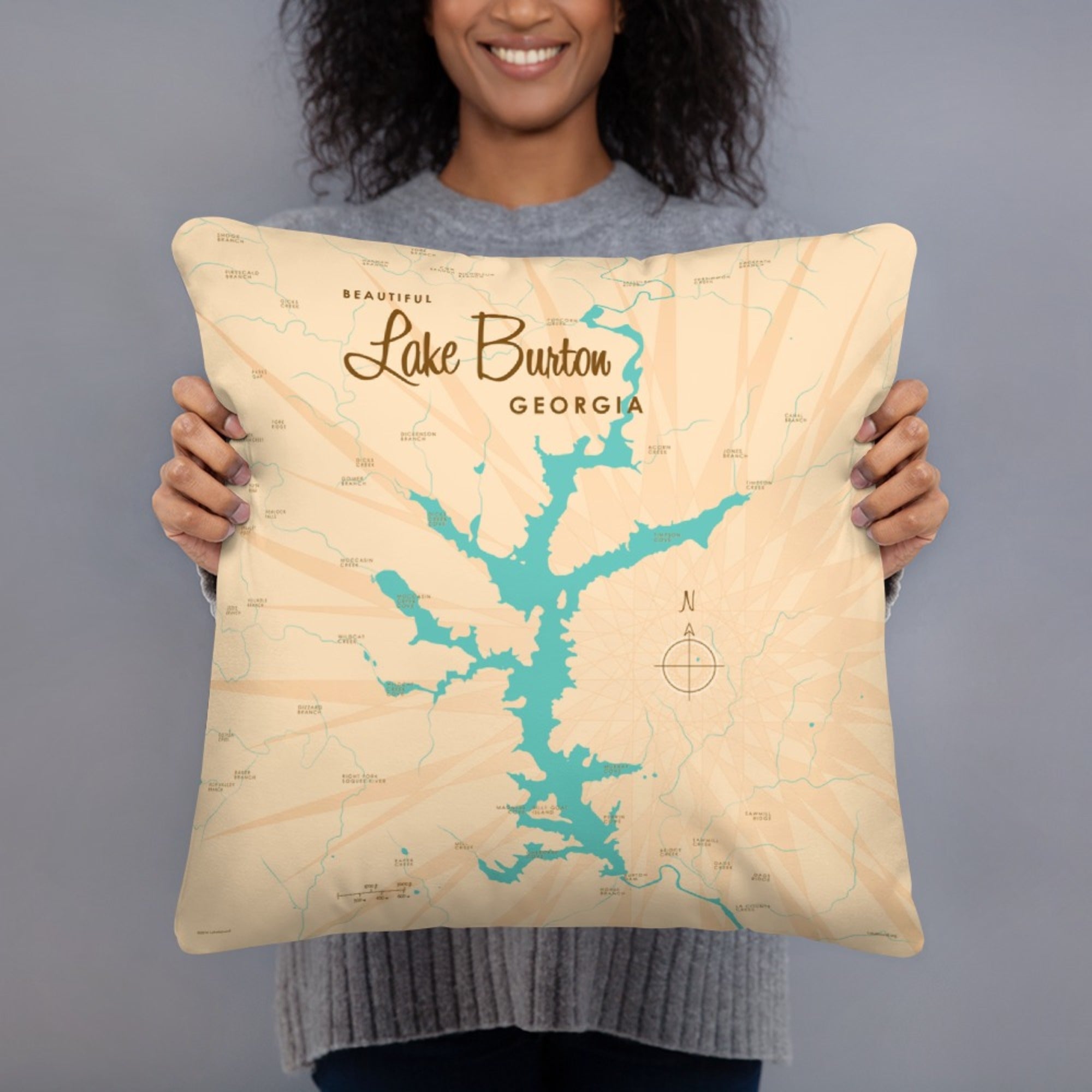 Lake Burton Georgia Pillow