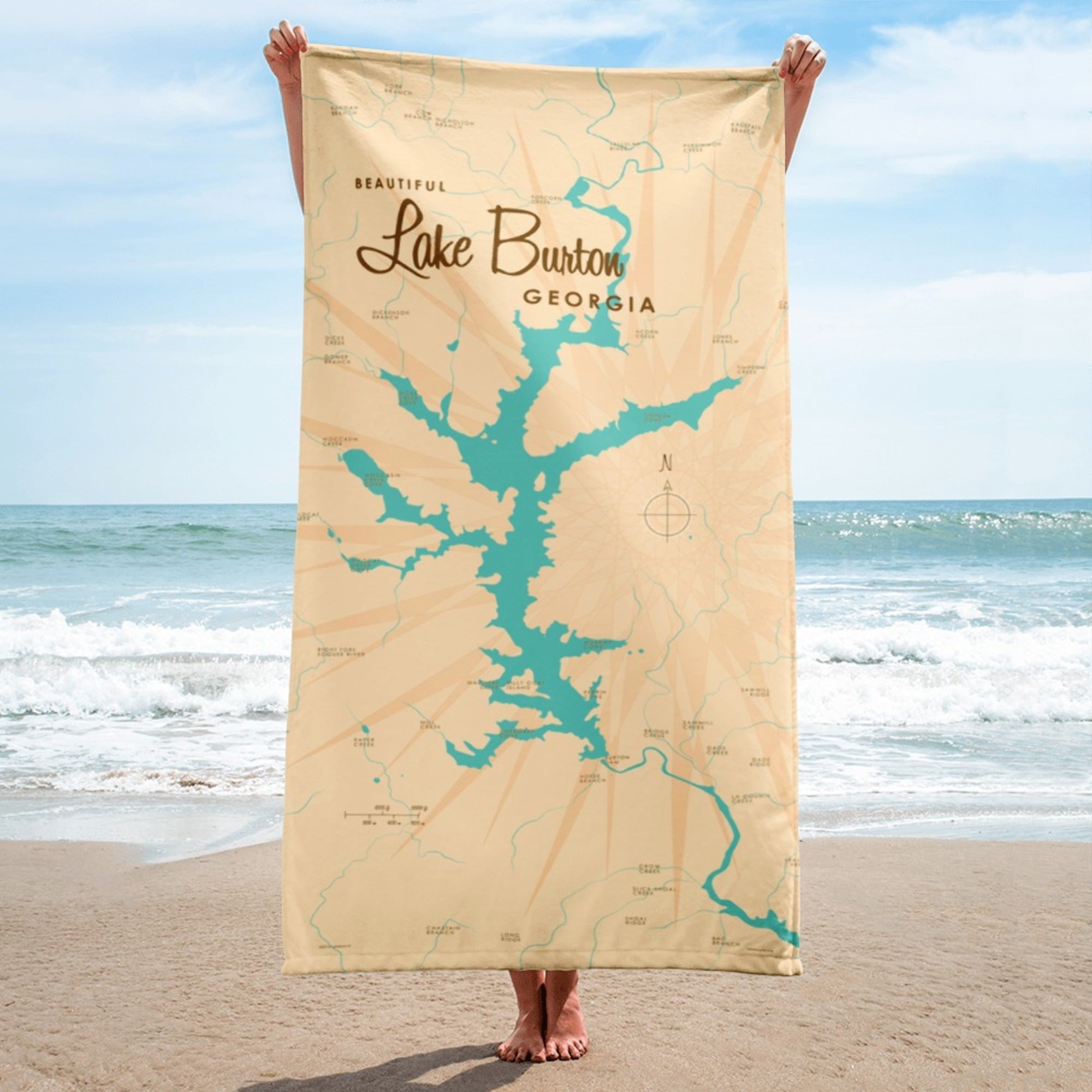 Lake Burton Georgia Beach Towel