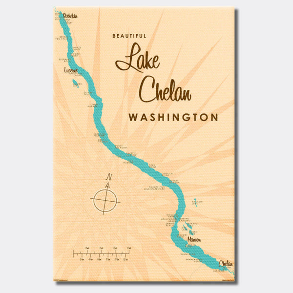 Lake Chelan Washington, Canvas Print