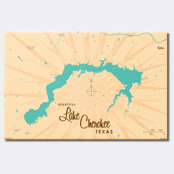 Lake Cherokee Texas, Canvas Print