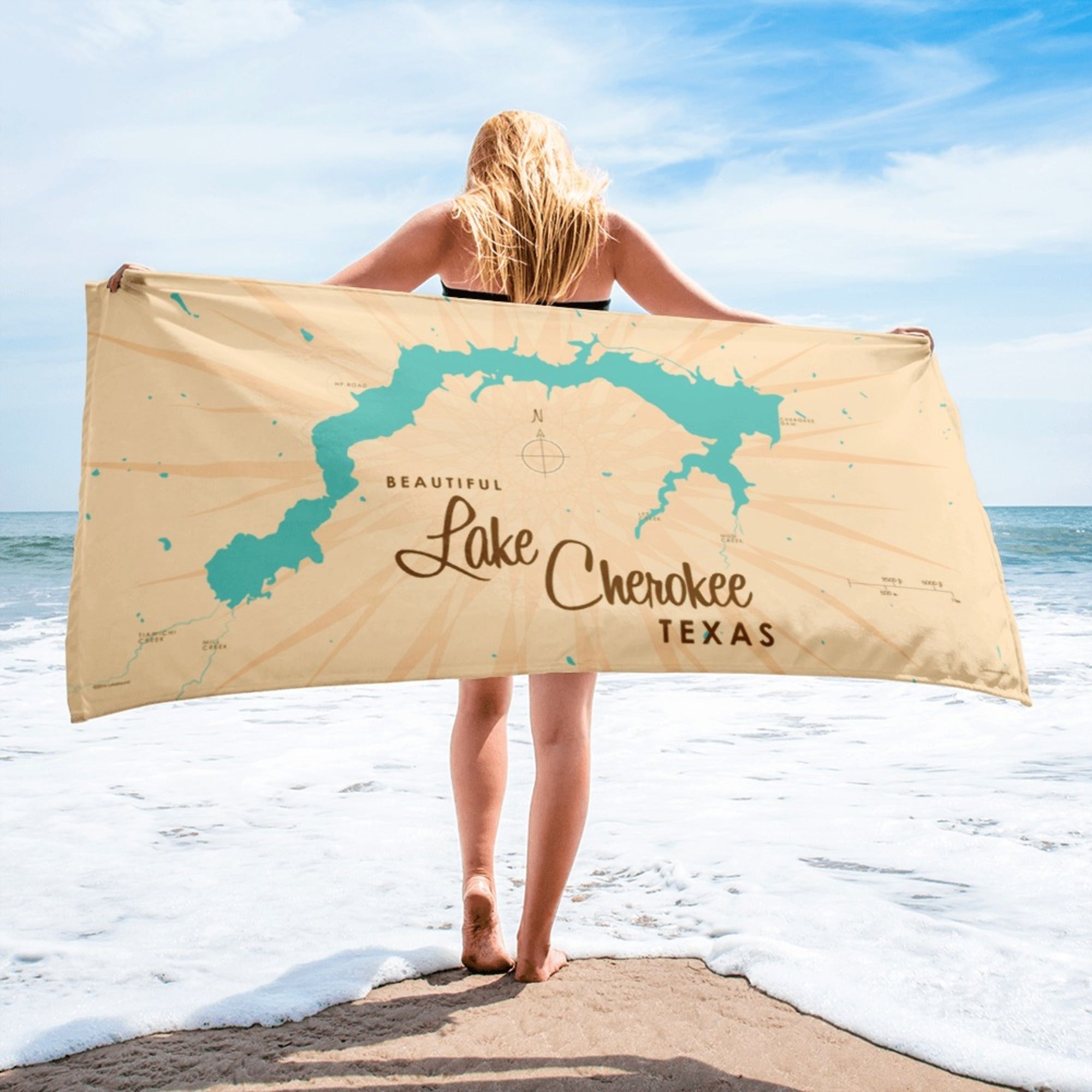 Lake Cherokee Texas Beach Towel