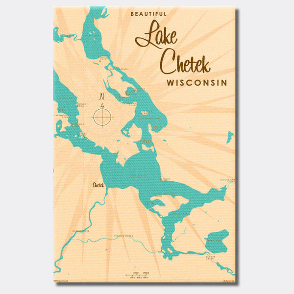 Lake Chetek Wisconsin, Canvas Print