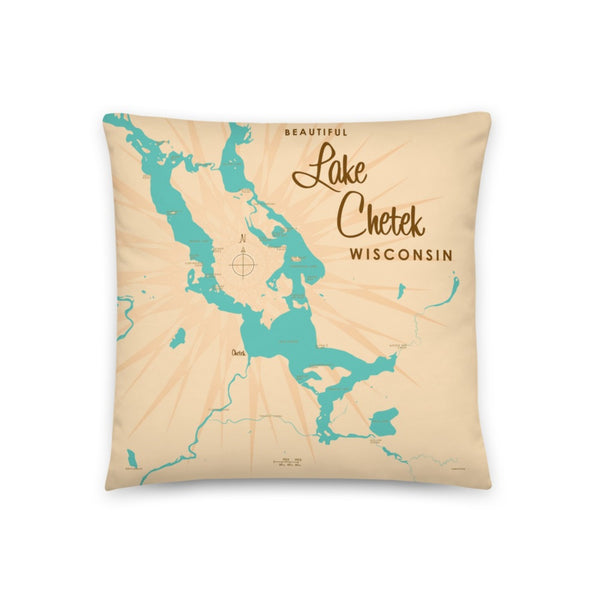 Lake Chetek Wisconsin Pillow