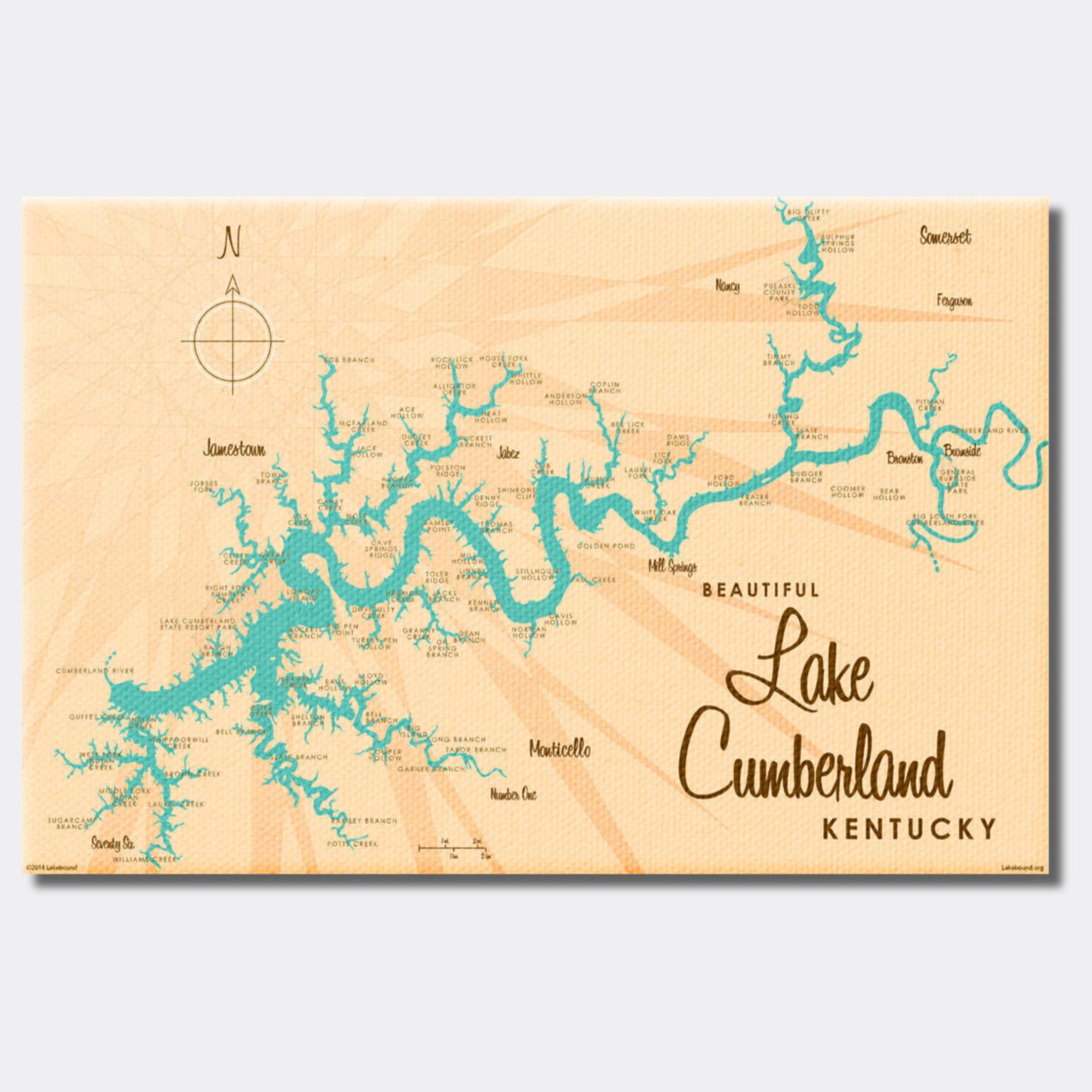 Lake Cumberland Kentucky, Canvas Print