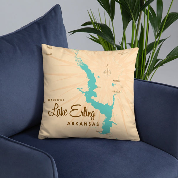 Lake Erling Arkansas Pillow