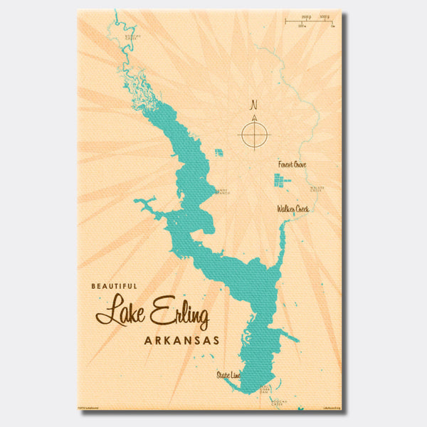 Lake Erling Arkansas, Canvas Print