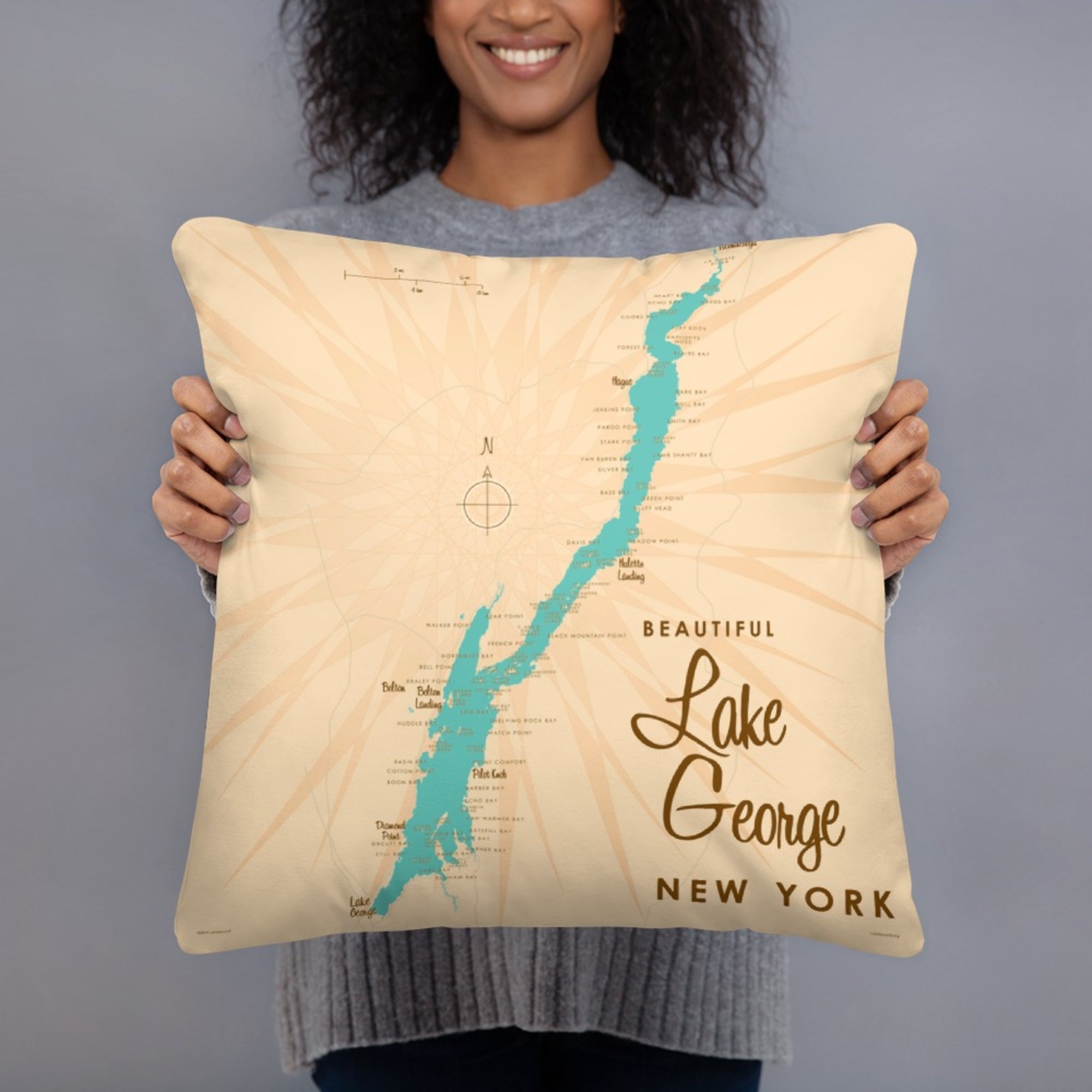 Lake George New York Pillow