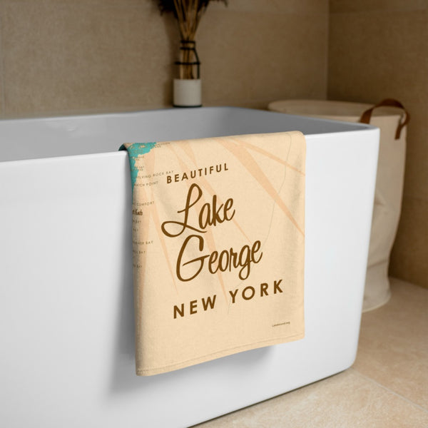 Lake George New York Beach Towel