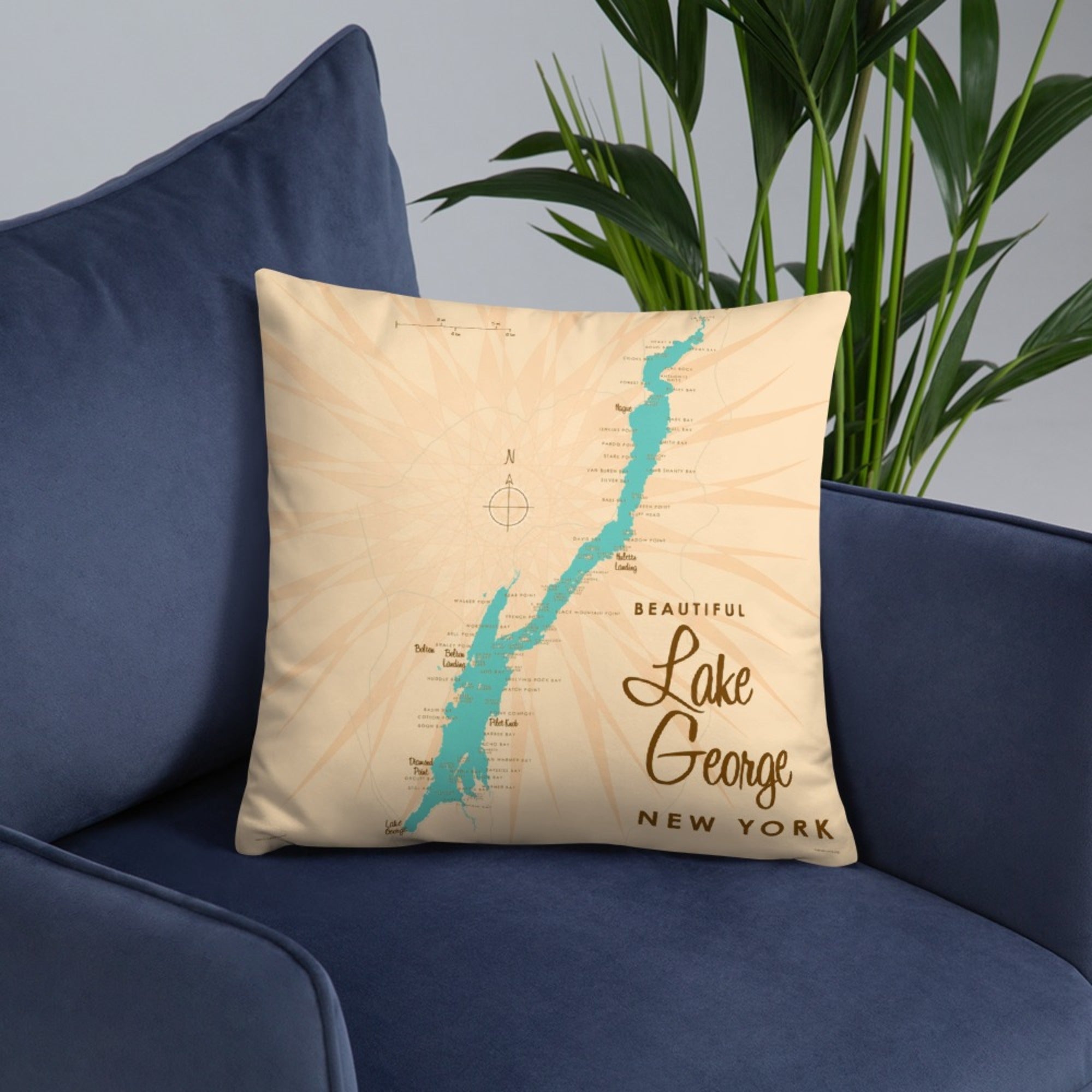 Lake George New York Pillow