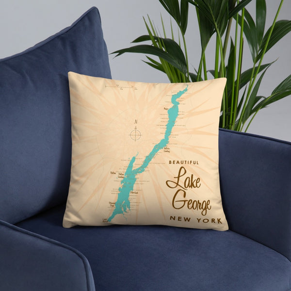 Lake George New York Pillow