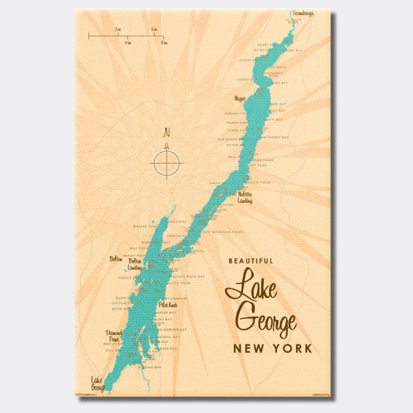 Lake George New York, Canvas Print