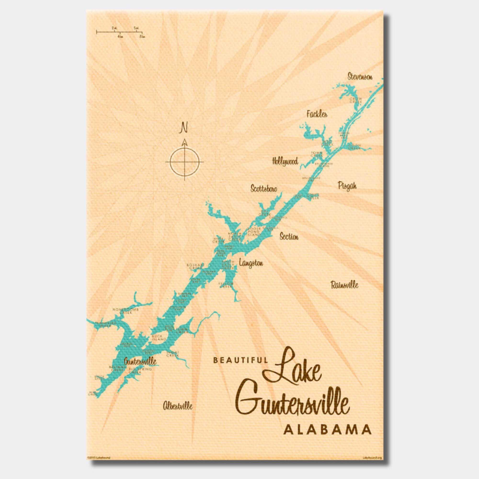 Lake Guntersville Alabama, Canvas Print