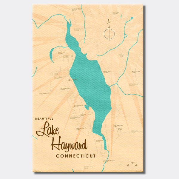 Lake Hayward Connecticut, Canvas Print