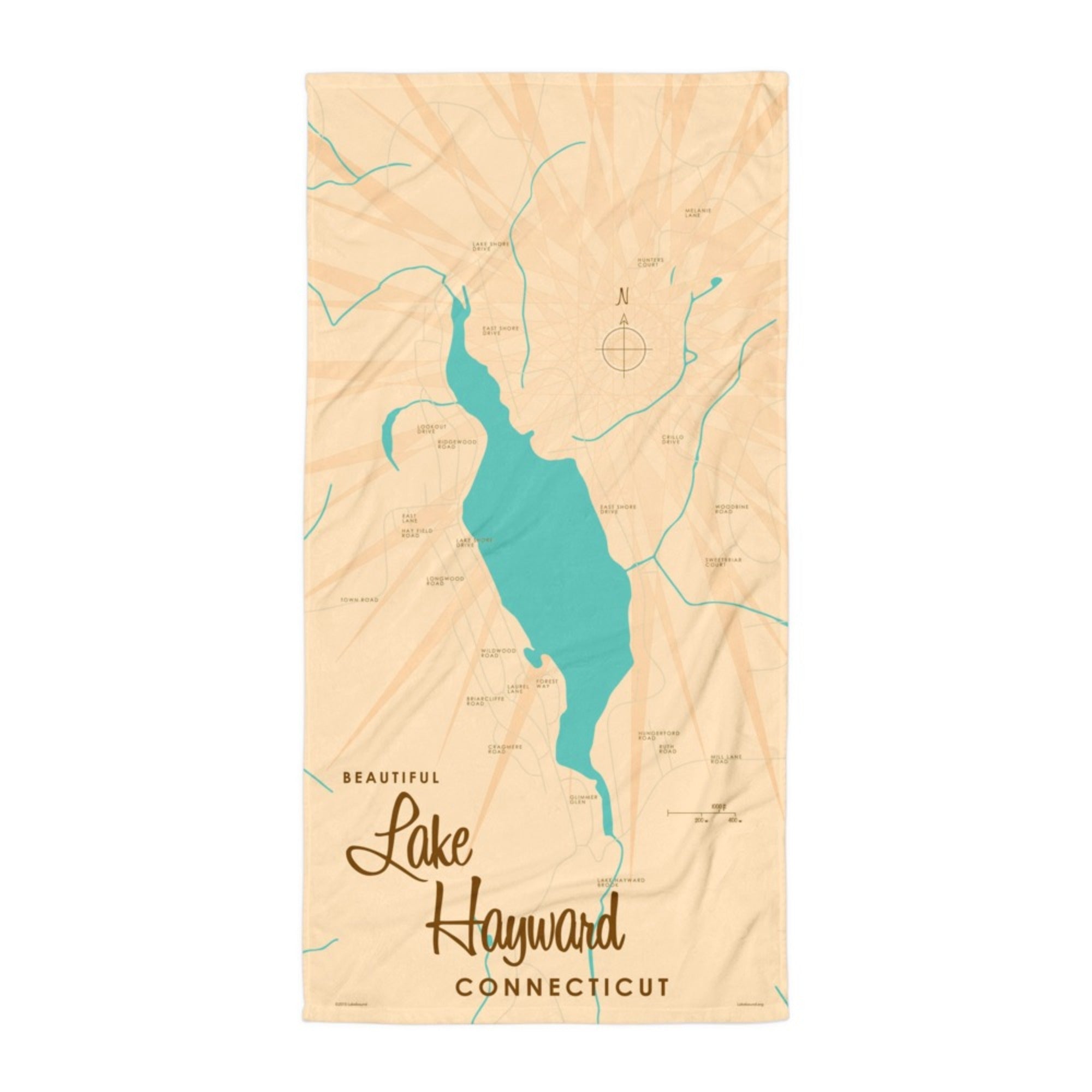 Lake Hayward Connecticut Beach Towel