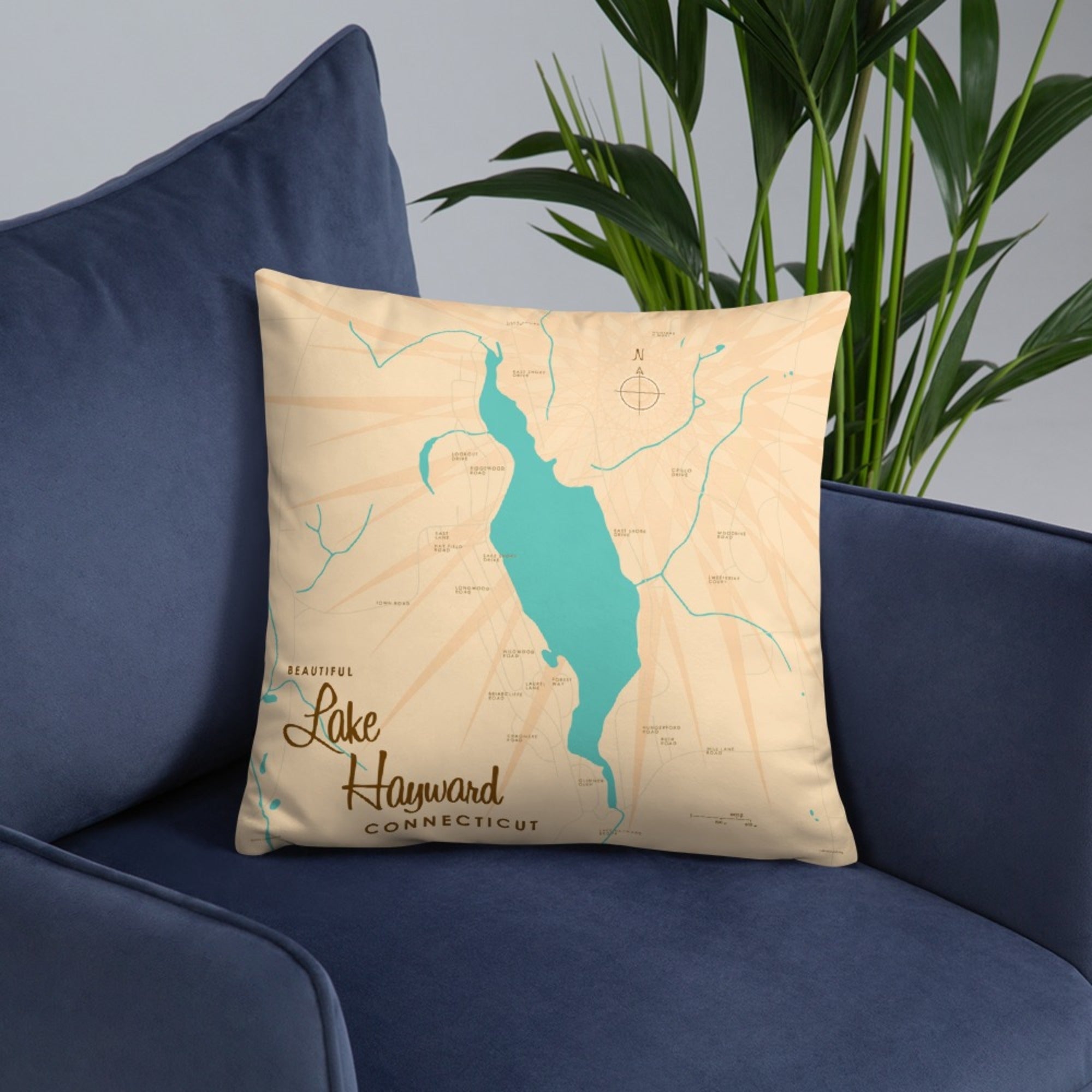 Lake Hayward Connecticut Pillow