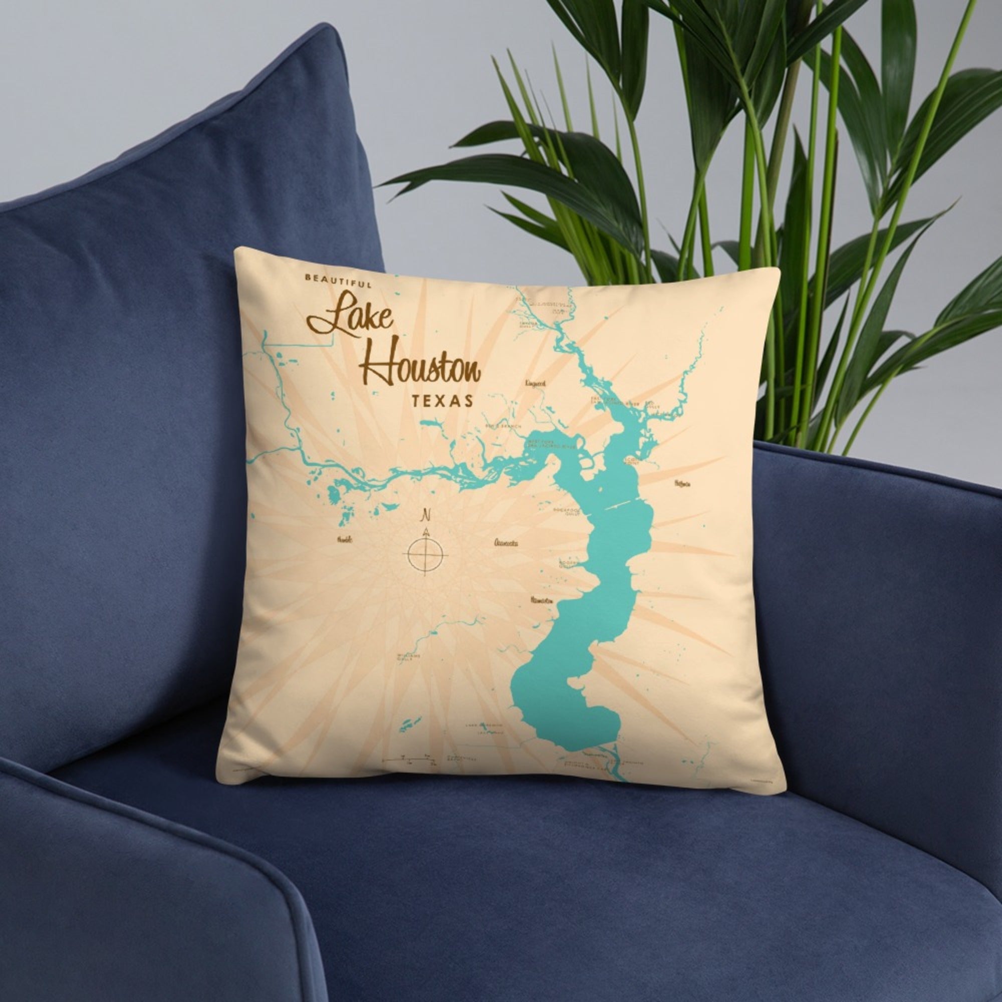 Lake Houston Texas Pillow