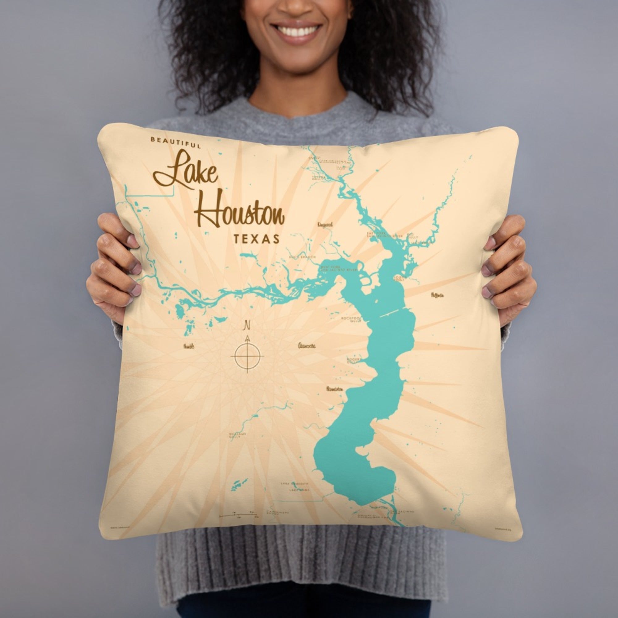 Lake Houston Texas Pillow