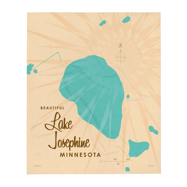 Lake Josephine Minnesota Throw Blanket