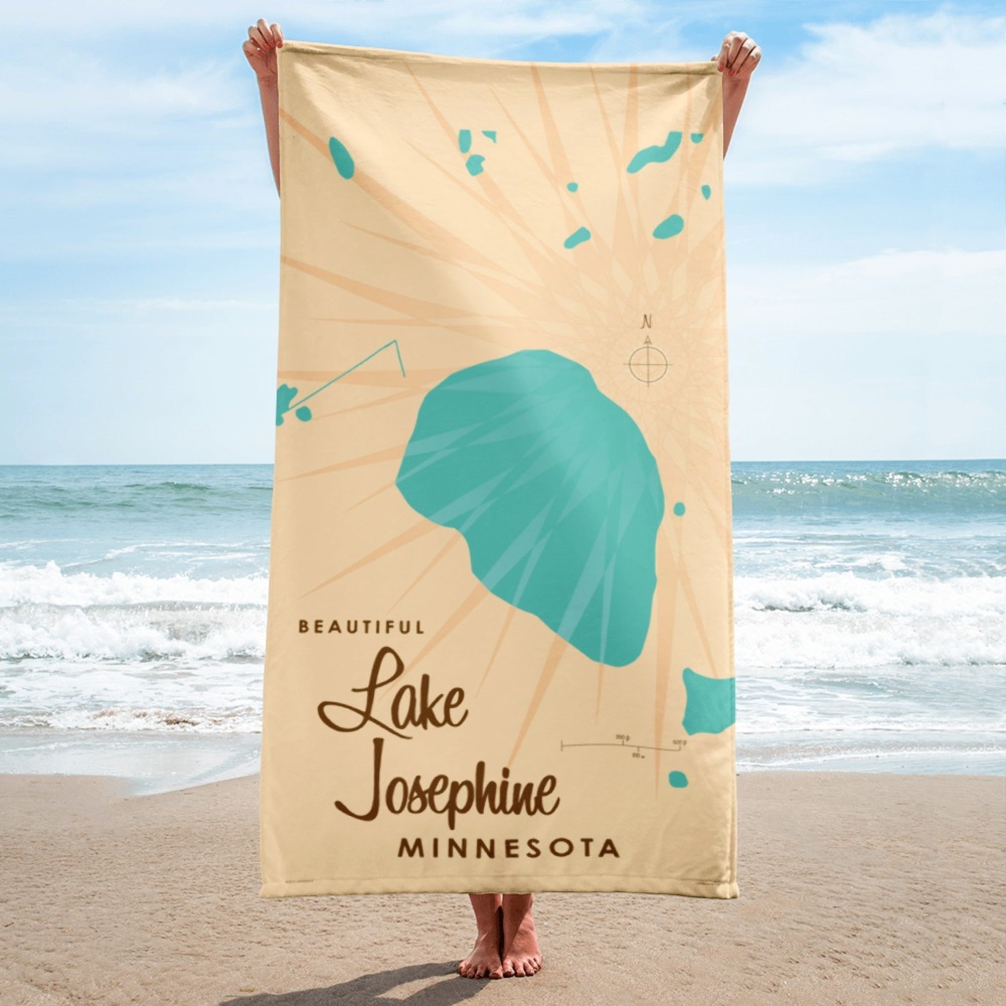 Lake Josephine Minnesota Beach Towel