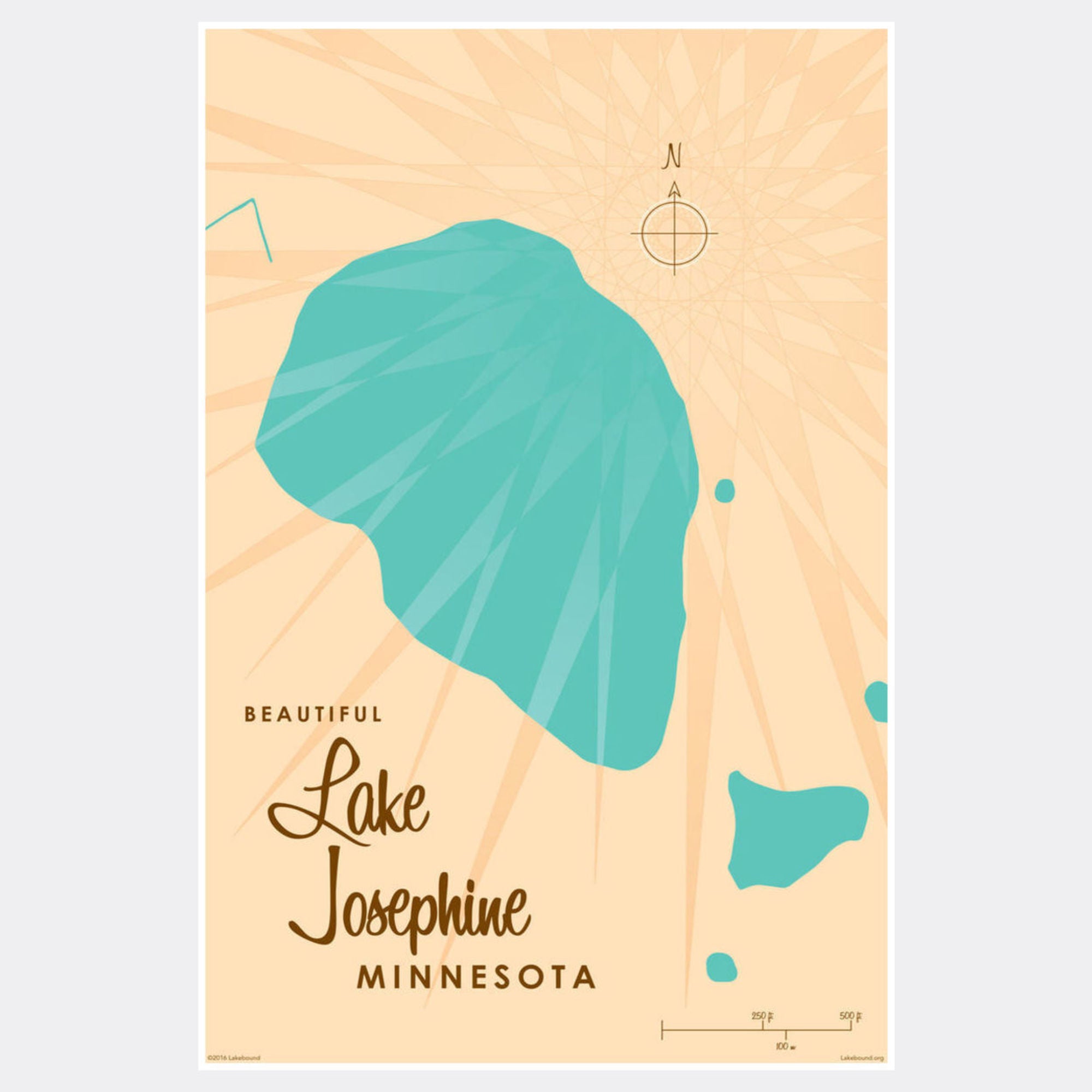 Lake Josephine Minnesota, Paper Print